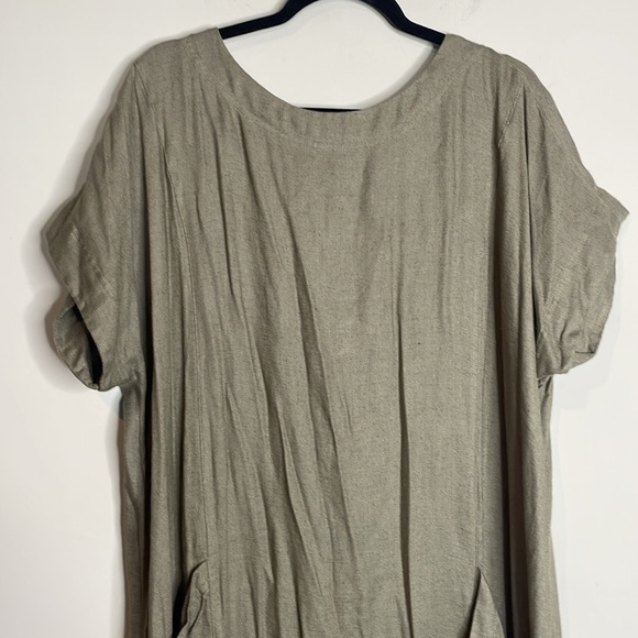 Free People | Women’s Crisp And Cool Midi Dress in Green/Vert Size Large NWT - Picture 3 of 8